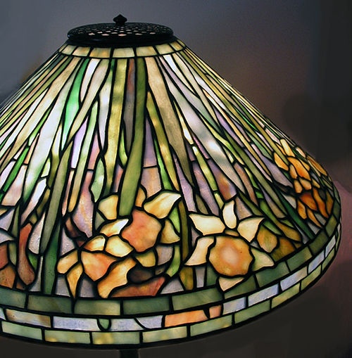 a tiffany lamp